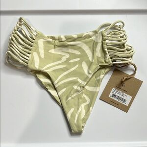 NWT Stone Fox Swim Bottoms Simone Aloe Lines
